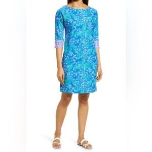Lilly Pulitzer Braedyn 50+ dress in serenade blue sz XL